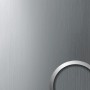 WALLFACE Wandpaneel in Silber gebürstet, Metall-Optik für die Wandgestaltung.