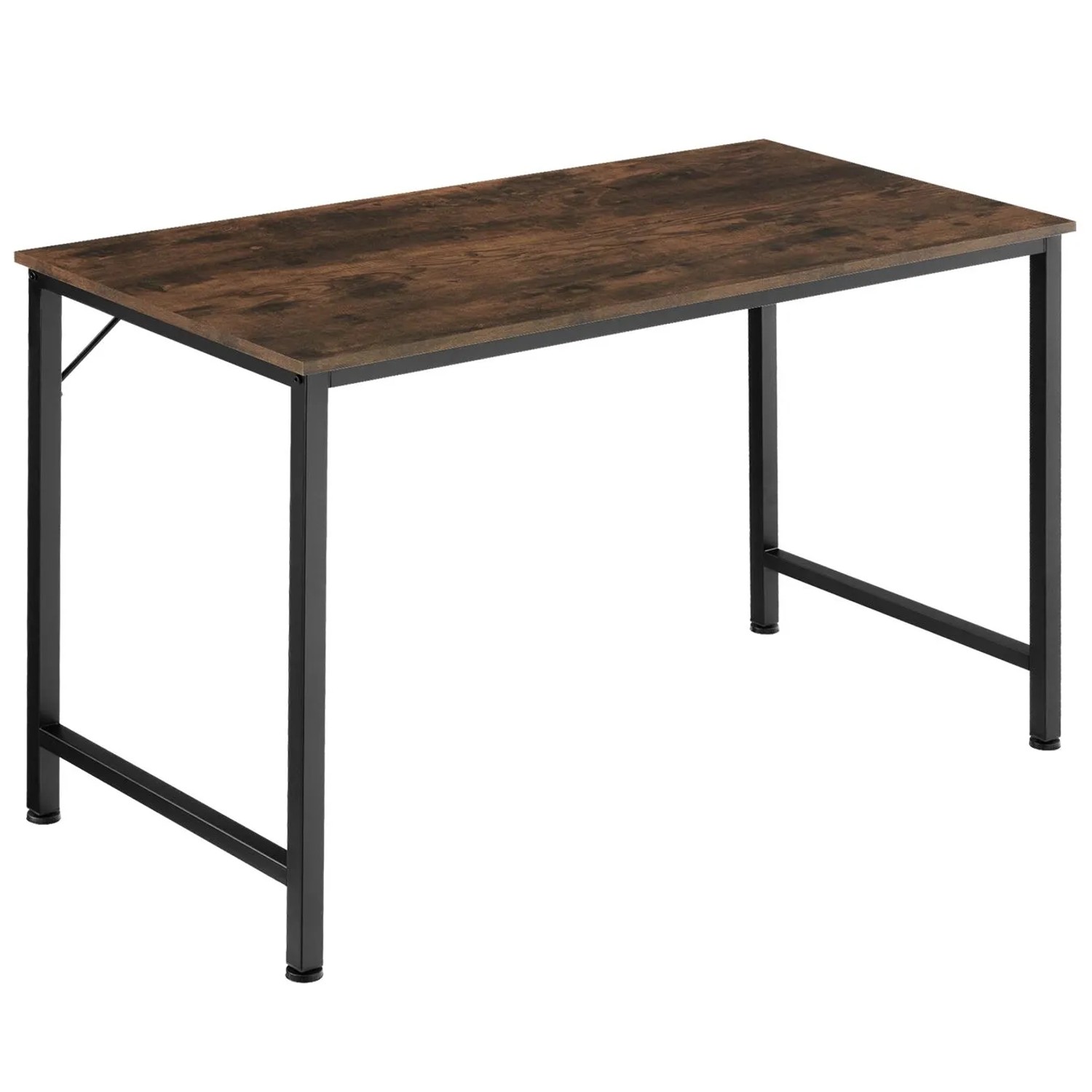 Tectake Schreibtisch Jenkins Industrial Style Holz und Stahl  60 x 140 x 75 50 cm Industrial Holz Dunkel  Rustikal