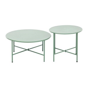 Vente-unique Gartenbeistelltisch Nikao Khaki 70 cm