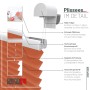 Detailansicht: Orangefarbenes Deco-Raum Plissee Basic 90x210cm mit Klemmfix-Montage.