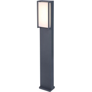 Moderne Lutec LED Wegeleuchte Qubo in Anthrazit für Garten & Einfahrt.