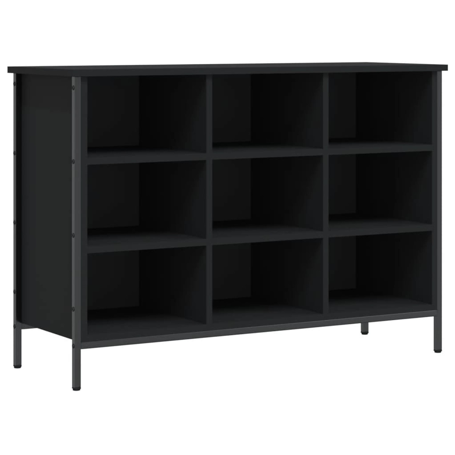 vidaXL Schuhregal Schwarz 100x35x70 cm Holzwerkstoff 831843 günstig online kaufen