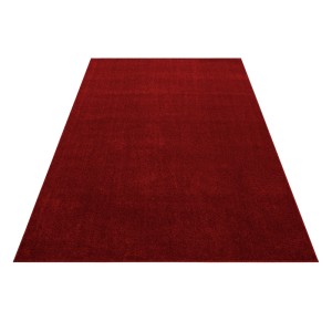 Roter Ayyildiz Kurzflorteppich, 240x340 cm. Schlichtes Design für Wohnräume.