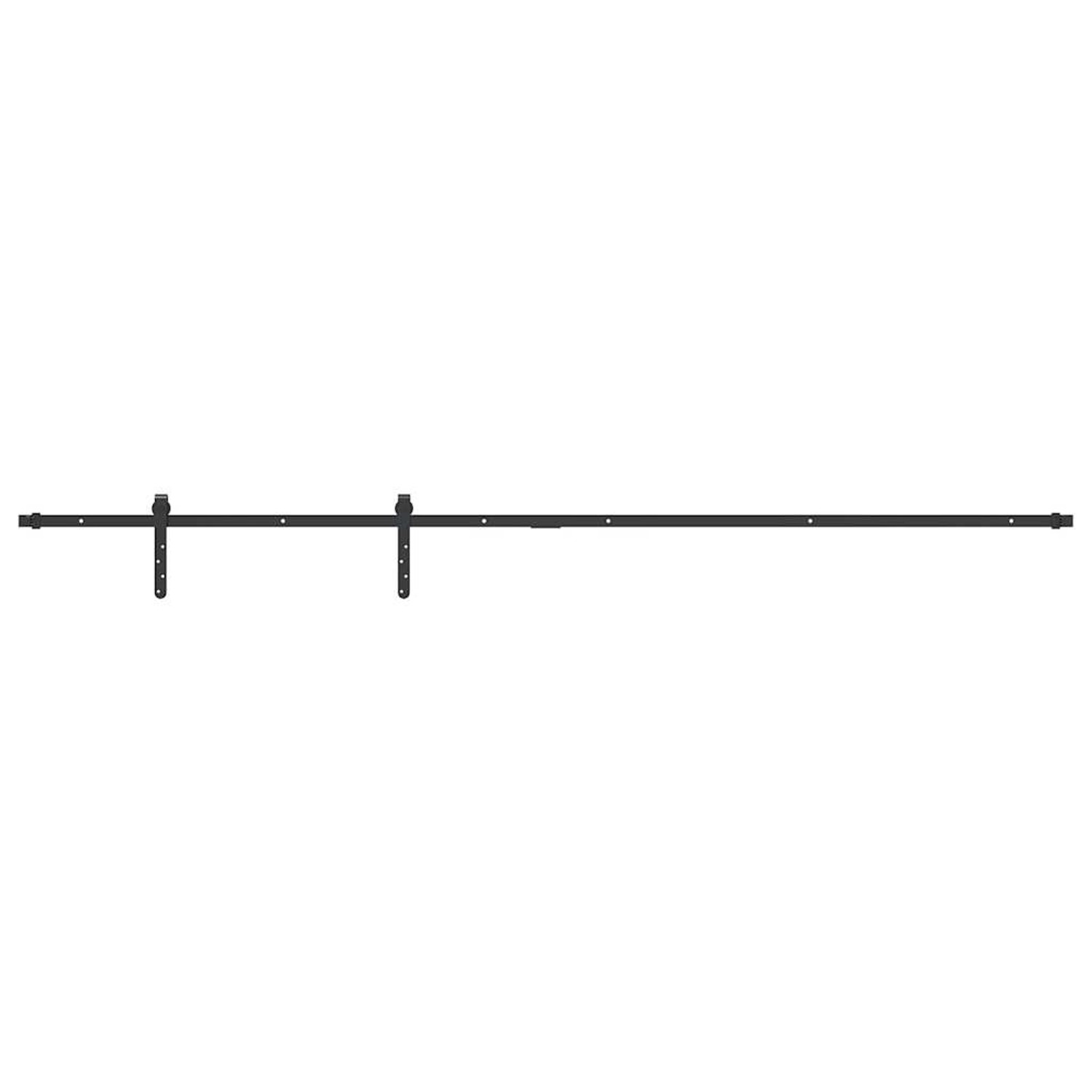 vidaXL Schiebetürbeschlag Set für Schranktüren 213 cm Karbonstahl 4009668 günstig online kaufen