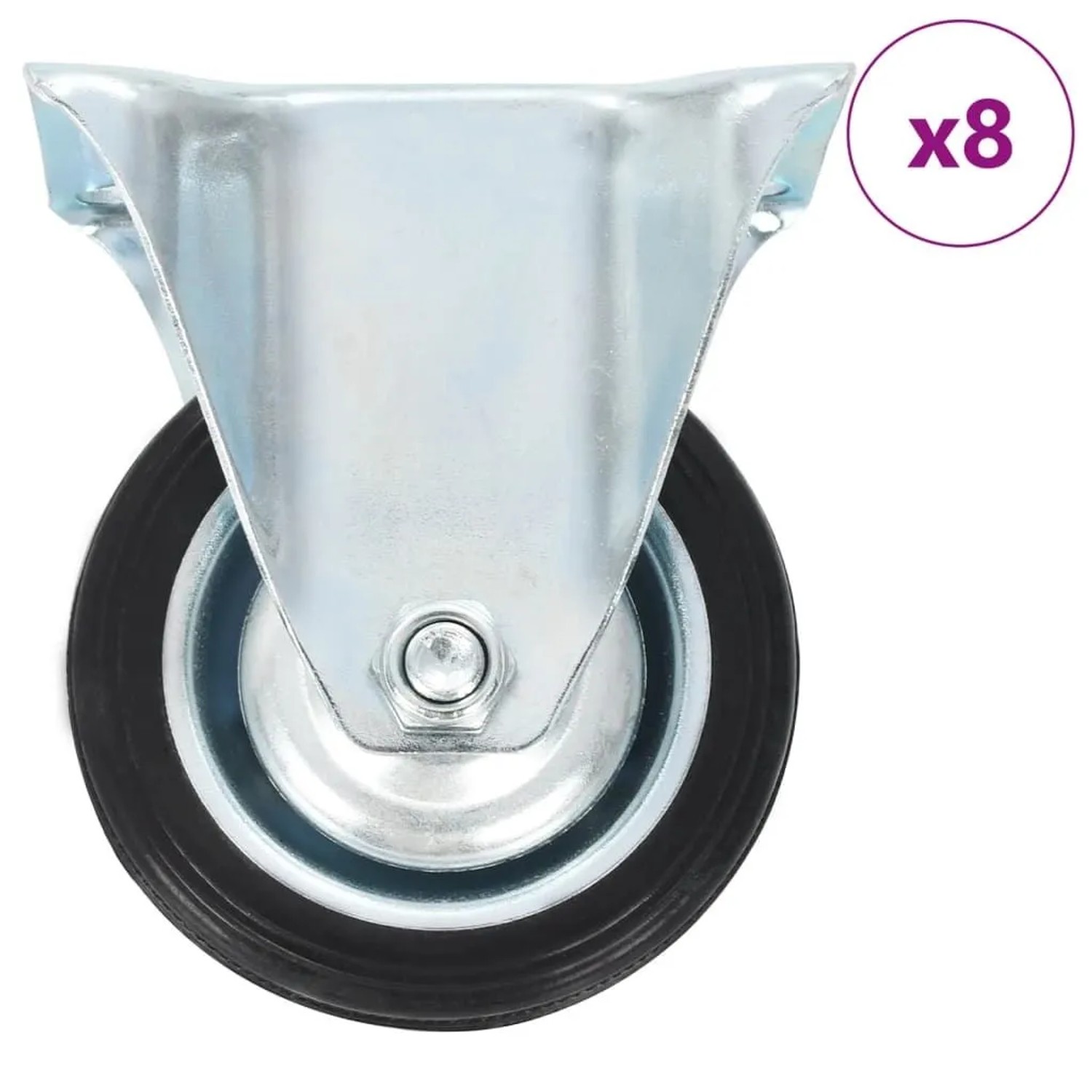 vidaXL 8 Stk Bockrollen 75 mm 277936