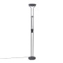 Lindby LED Stehlampe Josefin 10017424 Dimmbar Modern in Schwarz aus Metall 2-flammig Wohnzimmerleuchte