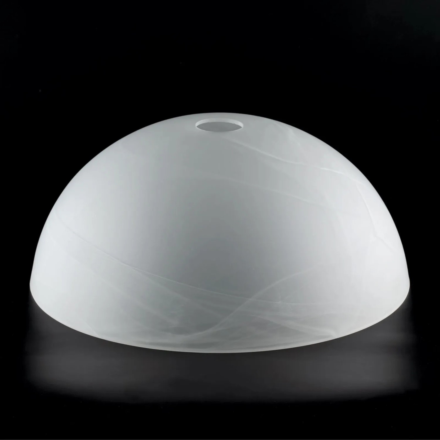 Halbrunder Orion Lampenschirm aus Alabaster Glas, Ø 36cm, für Lampen und Leuchten.