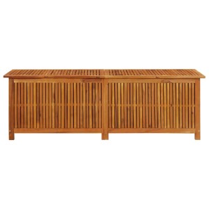 VidaXL Gartenbox aus Akazie, 175x50x58 cm, Massivholz, ideal zur Aufbewahrung von Gartenutensilien.