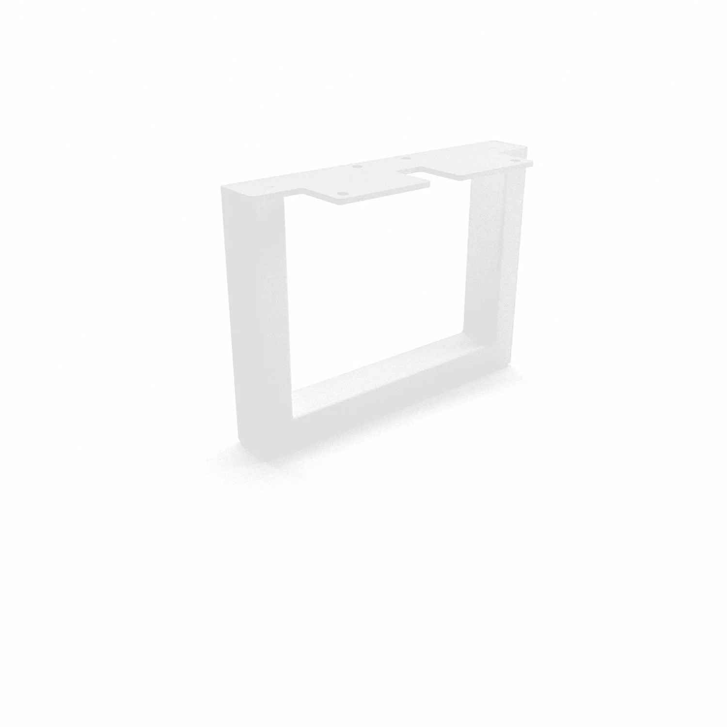 HEVVA Möbelbein GRAZ 15 cm Hoch 20 cm Tief 1 Stück Weiß
