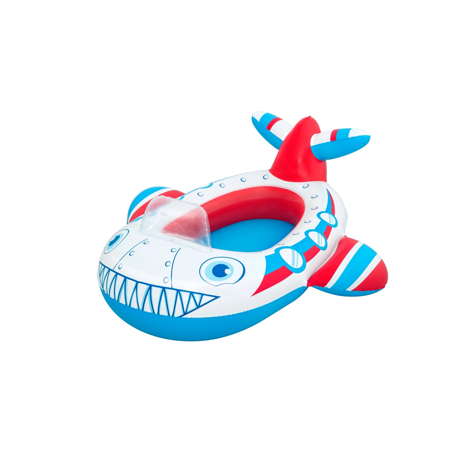 Bestway Kinder-Schlauchboot Lil' Navigator als Flugzeug, rot/weiß/blau.