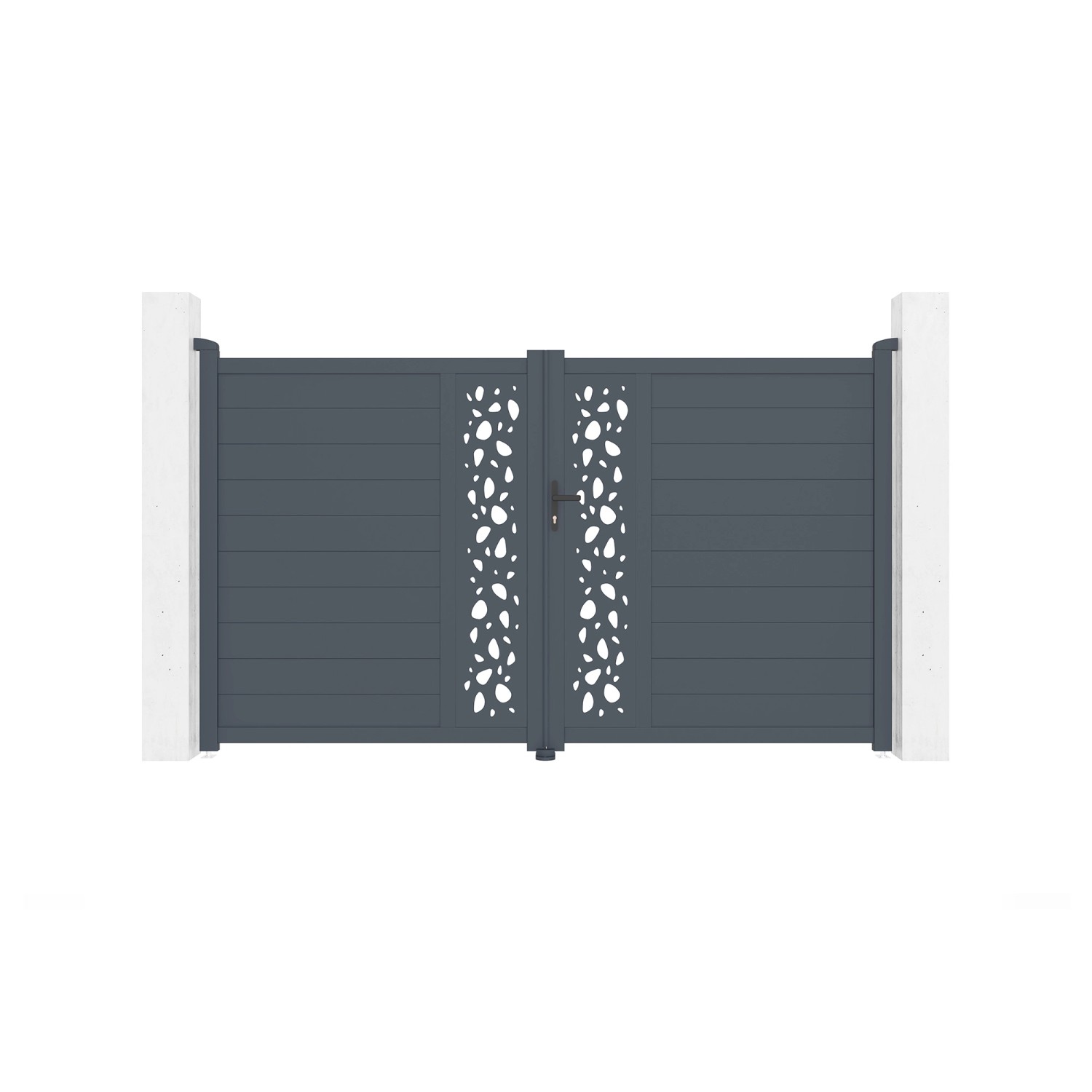 Casanoov Doppelflügeltor Aus Aluminium 3M Sunny H 180Cm Grau günstig online kaufen