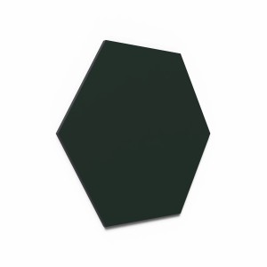Designpaneel Hexagon Lino Conifer Clear, MDF schwarz, 50x50cm, Akustikpaneel.