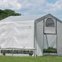 ShelterLogic Foliengewächshaus, 9 m², mit Stahlrahmen, Fenster und Tür für optimalen Pflanzenschutz.