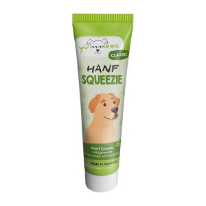 Yummeez Hanf Squeezie Hunde-Belohnungssnack in Tube, 100g.