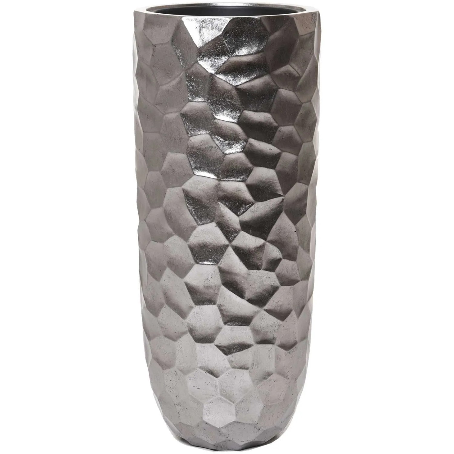 Vivanno Bodenvase Amolar 41 cm x 41 cm x 95 cm Satinsilber