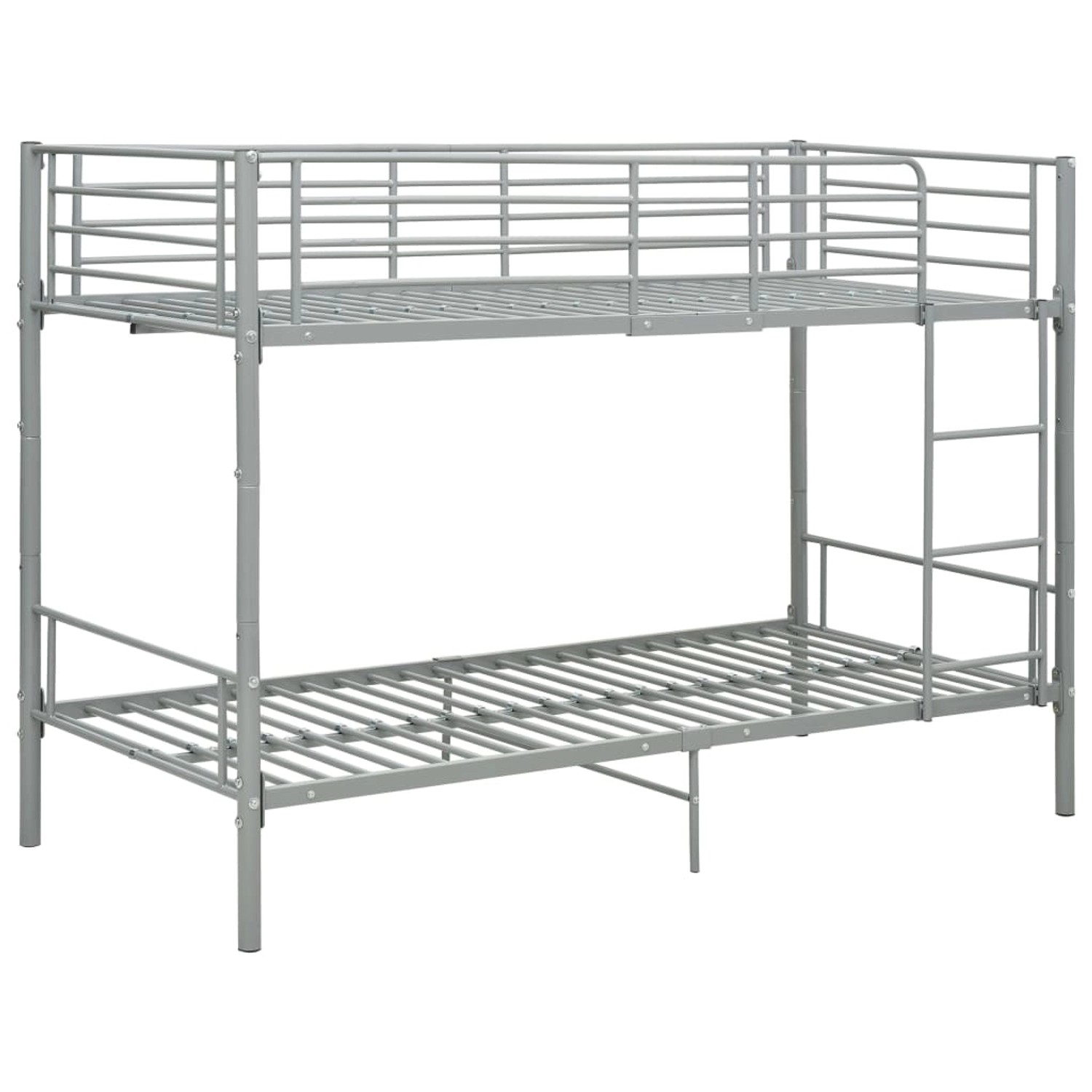 vidaXL Etagenbett Grau Metall 90x200 cm621531 günstig online kaufen