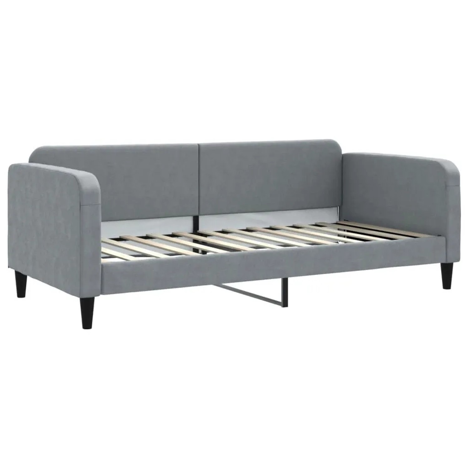 vidaXL Tagesbett Hellgrau 90x200 cm Stoff 354033