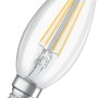 Osram LED-Leuchtmittel E14, Kerzenform, 4W, 470lm, klares Glas.