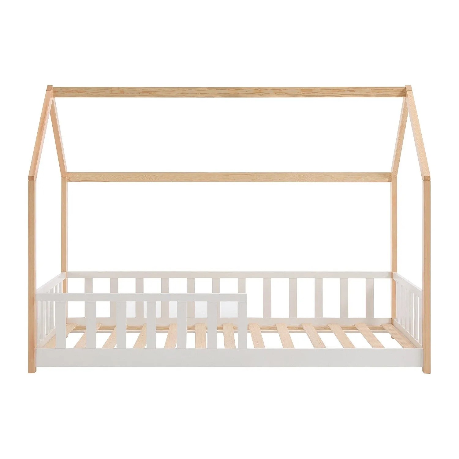 Vente-unique Hausbett Martevi Naturfarben Hell  Weiß 196.5 cm