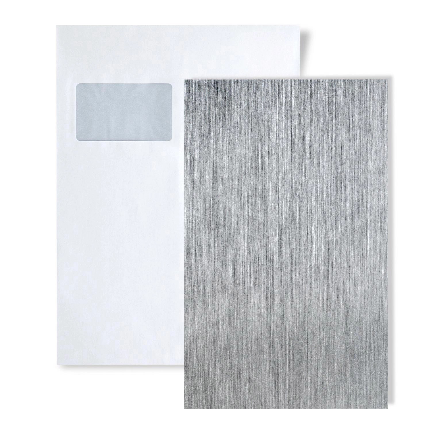 Wallface 1 MUSTERSTÜCK S-10298 DIN A5 Wandpaneel Muster DECO SILVER BRUSHED günstig online kaufen