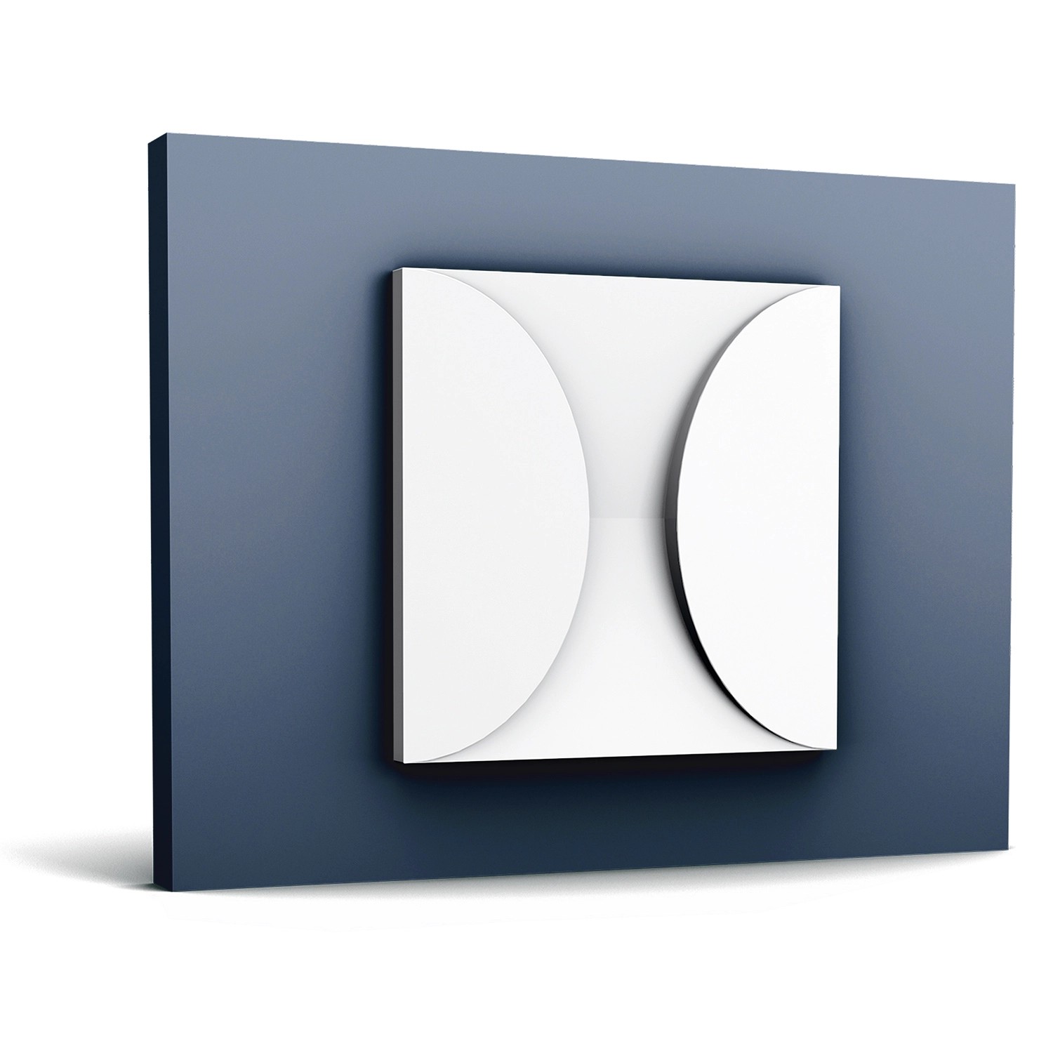 ORAC DECOR W107 MODERN CIRCLE 3D Wandpaneel Zierlement, 33,3 cm x 33,3 cm x 2,9 cm Weiß