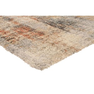 Vercai Rugs Hochflor Teppich City Abstrakt Creme. Weicher Polyester Teppich mit gedrehtem Garn, 30mm Florhöhe.