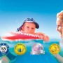 Freds Swim Academy Schwimmreifen Classic Rot für Babys und Kleinkinder im Wasser.