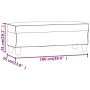 vidaXL Sitzbank Braun 100x35x41 cm Kunstleder 349461_7