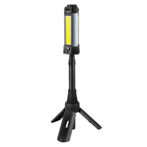 Steinborg LED-Multifunktionsleuchte mit Teleskopstange, als Taschenlampe oder Arbeitsleuchte nutzbar.