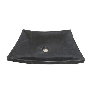 Wohnfreuden Andesit Waschbecken Zen 50 cm Schwarz