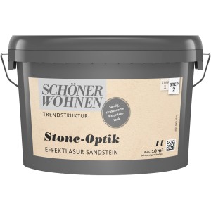 Eimer Schöner Wohnen Effektlasur Sandstein für Stone-Optik Trendstruktur.