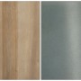 Detailansicht: MCW Beistelltisch L76, Kombination aus Naturholz und Metall-Optik.