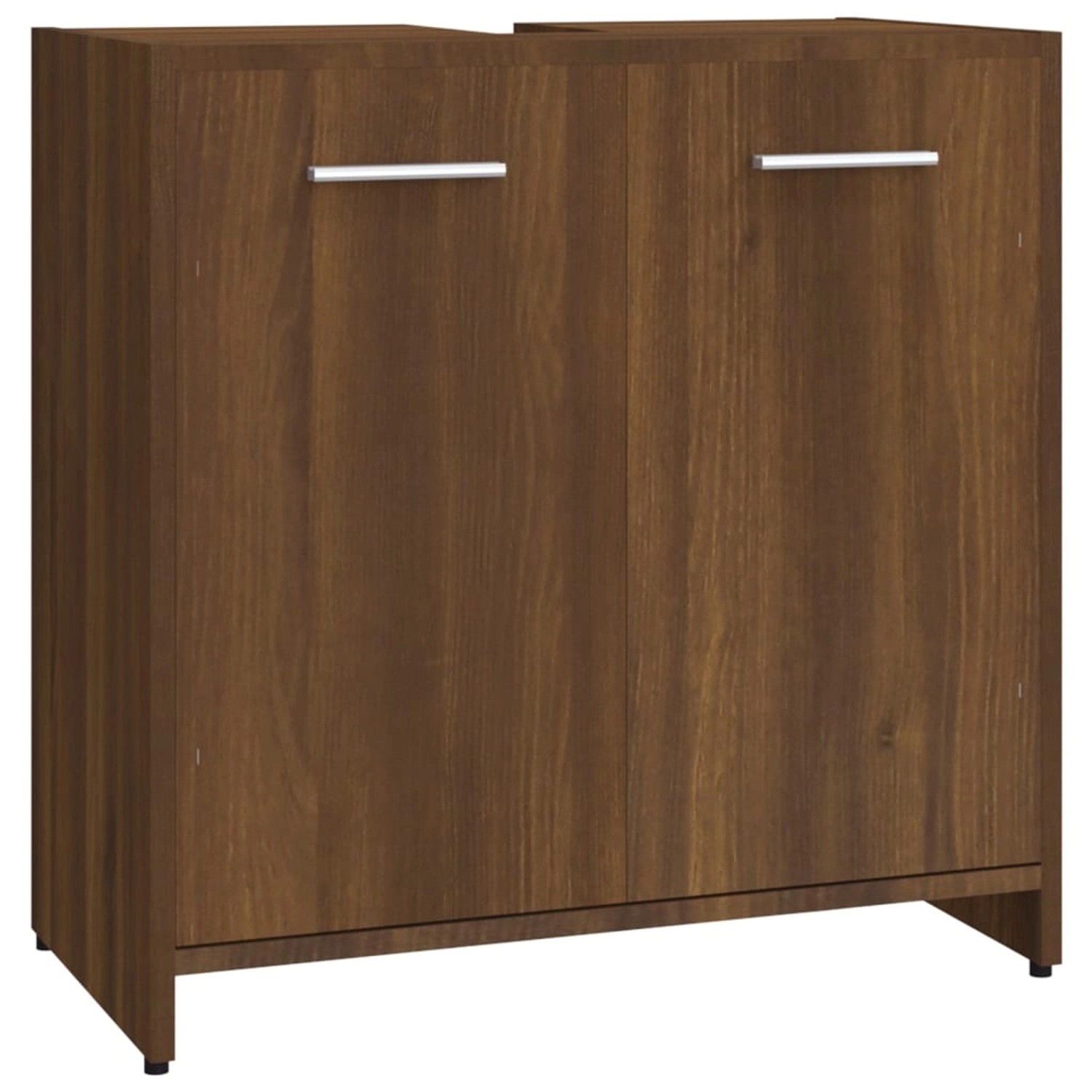 Vidaxl Badezimmerschrank Braun Eichen-optik 60x33x60 Cm Holzwerkstoff günstig online kaufen