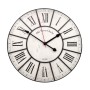 Wall-Art Wanduhr, klassisch mit römischen Zahlen, Ø 40 cm, schwarz-weiß.