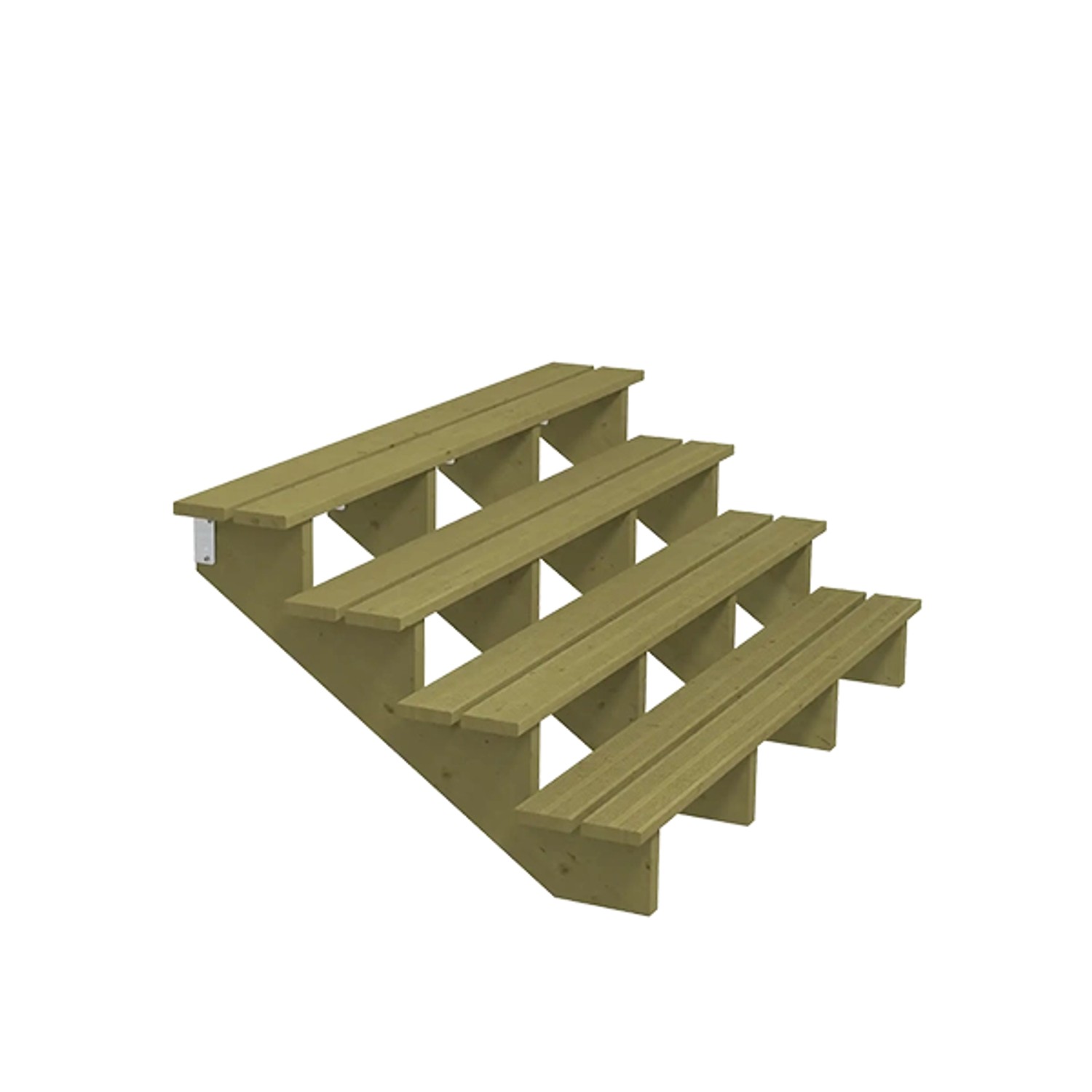 Plus A/S  Terrassentreppe 4 Stufen 100x68x180 cm Druckimprägniert NTR Kl A günstig online kaufen