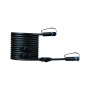 Paulmann Plug & Shine Verbindungskabel, 5m, mit 4 Ausgängen, schwarz, für Außenbeleuchtungssysteme.