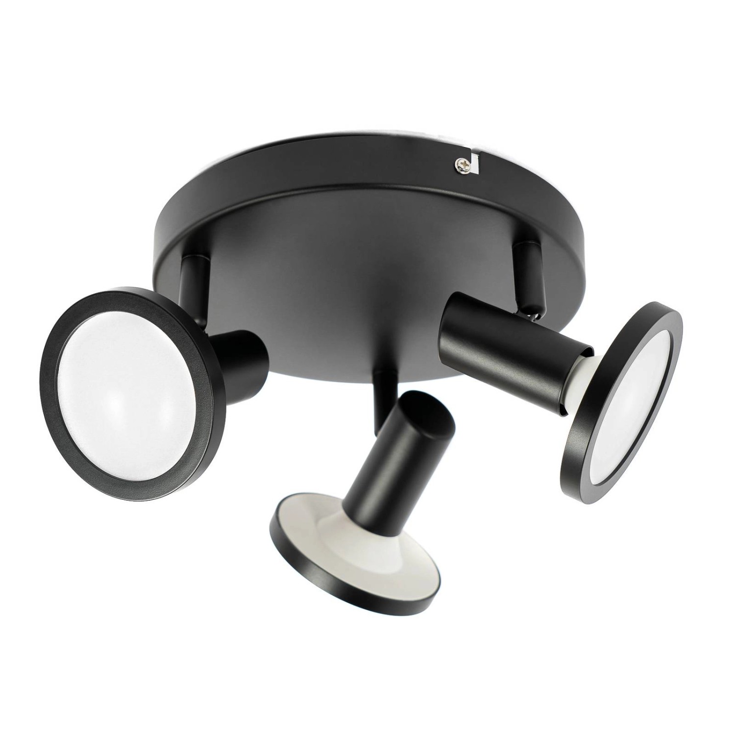 Lindby Strahler Ilda 9951126 Modern in Schwarz aus Metall 3-flammig GU10 Wohnzimmerleuchte