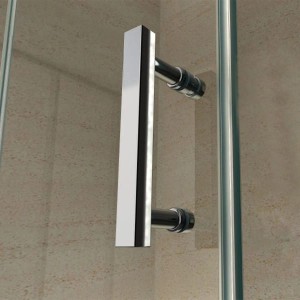 Aloni Duschkabine Eckdusche Schwingtür 6mm Klarglas 90x90x190cm