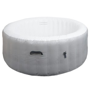 MCW Whirlpool N97 Ersatz-Pool 4 Personen Aufblasbar Rund Ø180cm Grau-Weiß