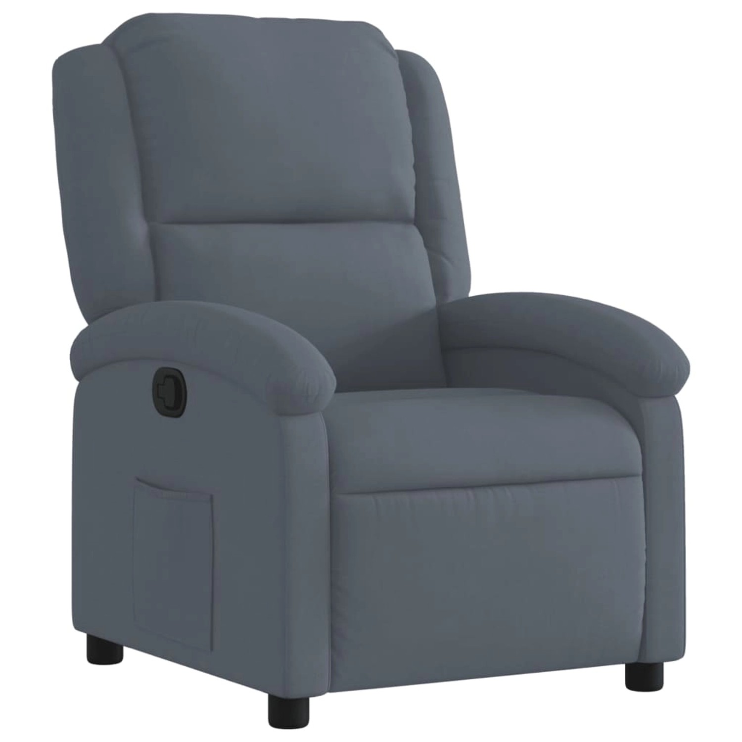 vidaXL Relaxsessel Dunkelgrau Samt 3205492 günstig online kaufen
