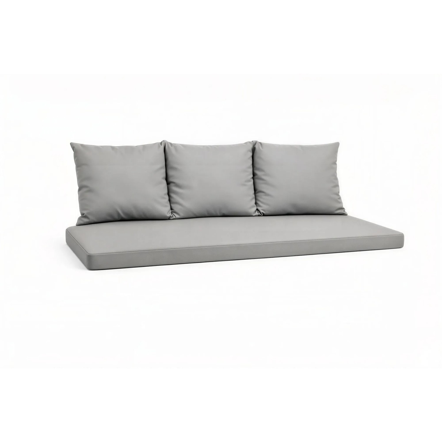 Setgarden  Mix Bench Kissen Outdoor Kissen Bankauflage 160x60+3x50x56cm Kissen Für 3-Sitzer Bänke 1tlg Grau