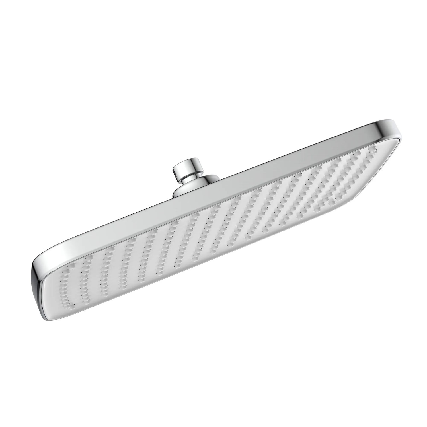 Schütte Kopfbrause Lyon, Ø 26 cm, chrom-hellgrau, mit Antikalk-Noppen.