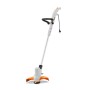 Stihl Elektro-Motorsense FSE 52 in Orange-Grau. Leichter Rasentrimmer mit schwenkbarem Mähkopf für Gartenarbeiten.
