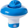 Summer Fun Chlordosierschwimmer für 20g Tabletten, blau-weißer Dosierer für Poolpflege.