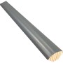 Anthrazitfarbener Viertelstab aus Kiefernholz, 18x18x2400 mm, für Wand- und Deckenabschlüsse.