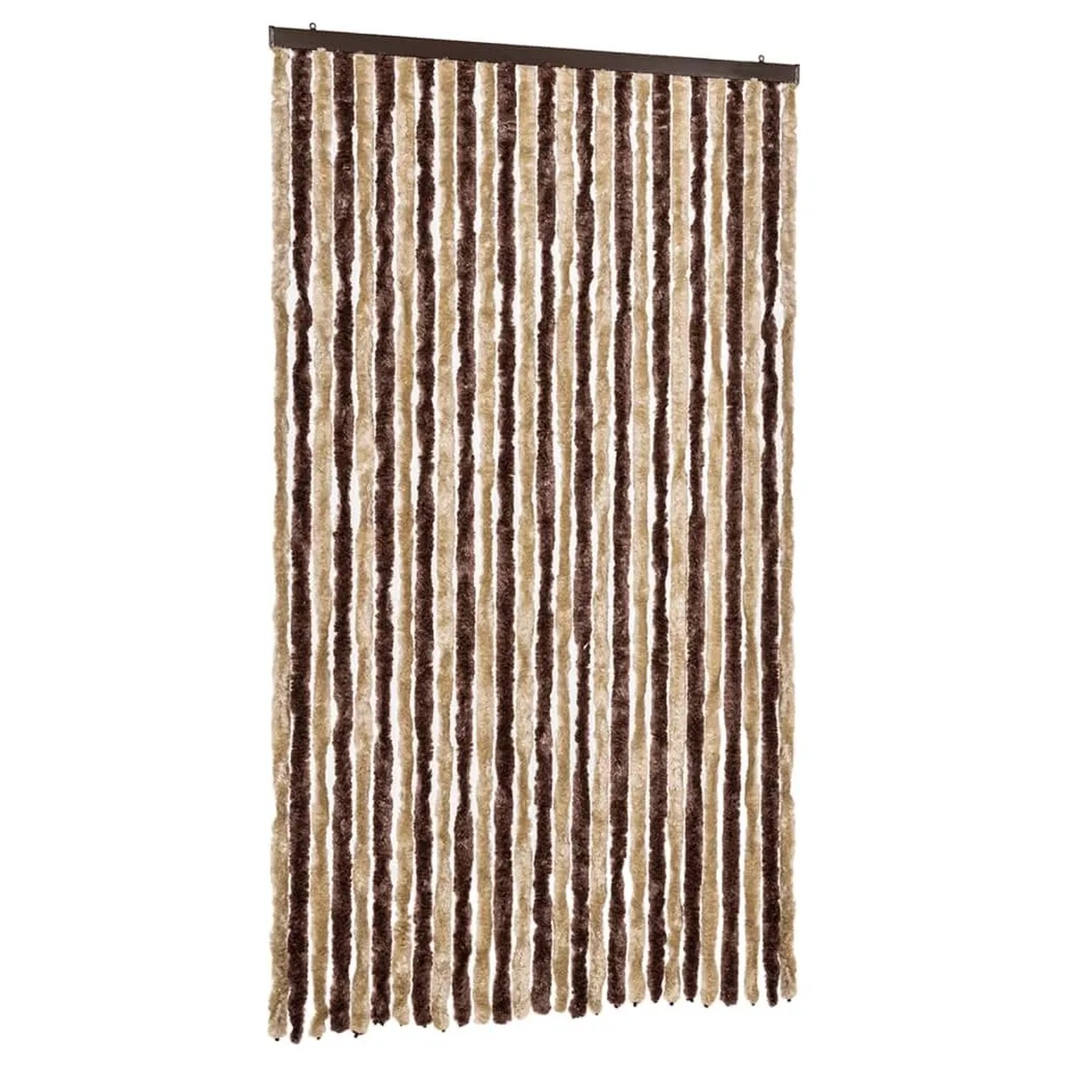 vidaXL Insektenschutz-Vorhang Beige und Hellbraun 118x220 cm Chenille 315122