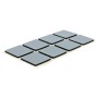16er Set Wagner Möbelgleiter EH1220, 20x20mm, grau, selbstklebend, aus PTFE für optimalen Oberflächenschutz.