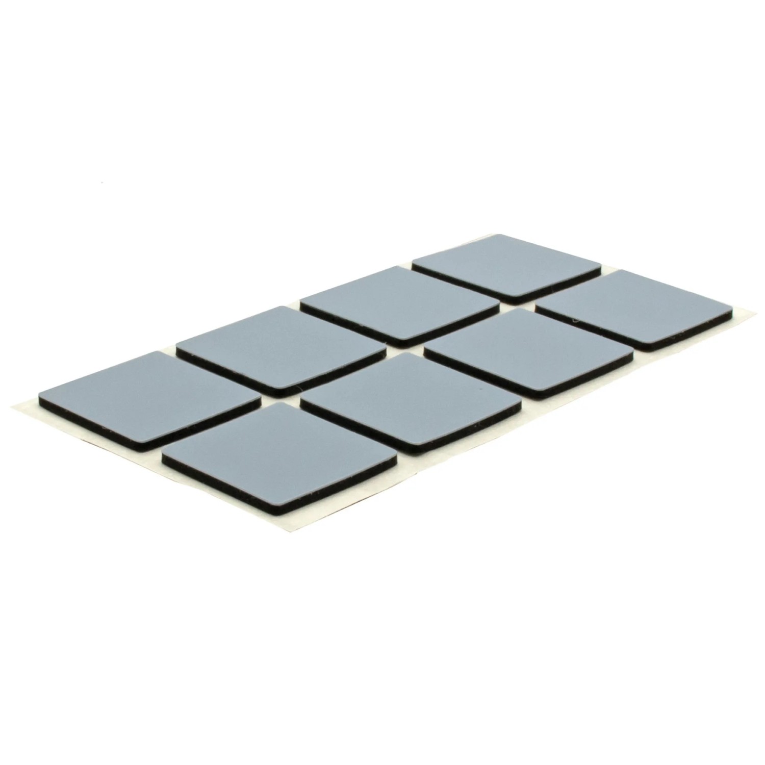 16er Set Wagner Möbelgleiter EH1220, 20x20mm, grau, selbstklebend, aus PTFE für optimalen Oberflächenschutz.