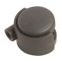 Schwarze Doppelrolle Ø 40 mm mit Rückenloch, Traglast 20 kg für Möbel.