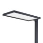 Moderne Arcchio LED Bürostehleuchte Nelus in Schwarz, dimmbar mit Bewegungsmelder für Arbeitszimmer.